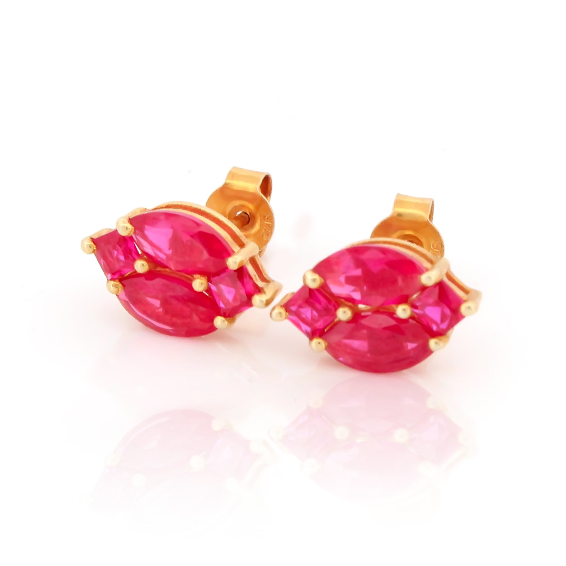 925 Sterling Silver CZ Stone Earrings For Women By Kesardeep
